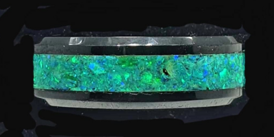 Bello Opal on Hypoallergenic Ceramic Ring