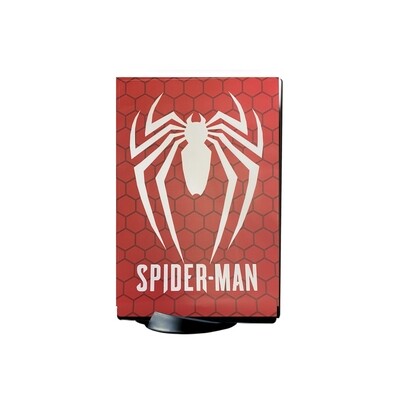 PlayStation 5 Digital Console Classic Red Spiderman Skin, Decal, Vinyl, Sticker, Faceplate - Console and 2 Controllers - Protective Cover New PS5 Digital Marvel- Miles Morales PlayStation 5 Digital Console Classic Red Spiderman Skin, Decal, Vinyl, Sticker, Faceplate - Console and 2 Controllers - Protective Cover New PS5 Digital Marvel- Miles Morales