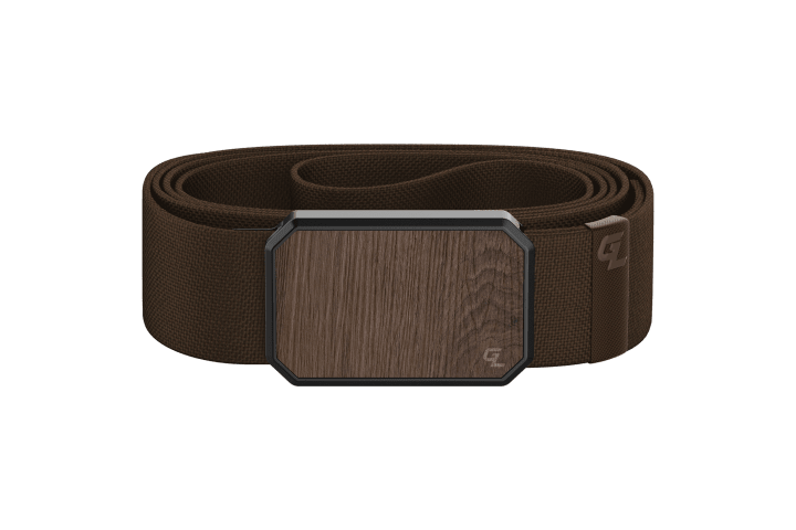 Groove Belt One Size Brown Walnut