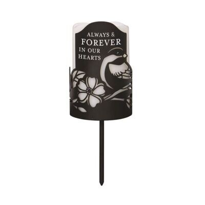 Garden Candle Stake Forever/Heart