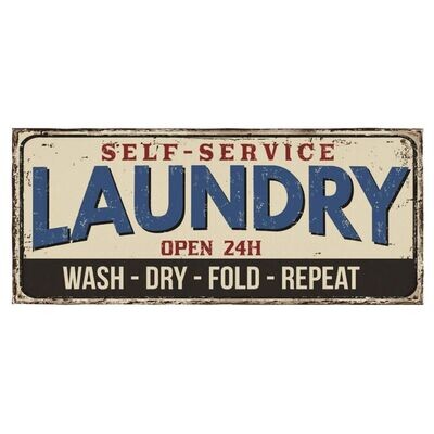 Rug Laundry Vintage Sign