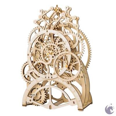 DIY Wooden Mechanical Gears Pendulum Clock