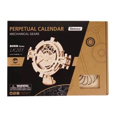 DIY Wooden Mechanical Gears Perpetual Calendar