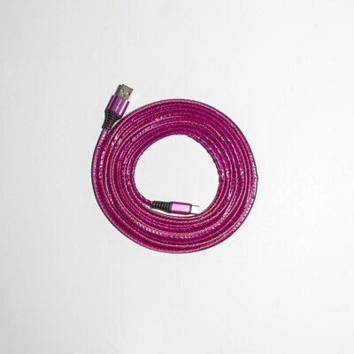 10ft Cord Type C Glitter Pink