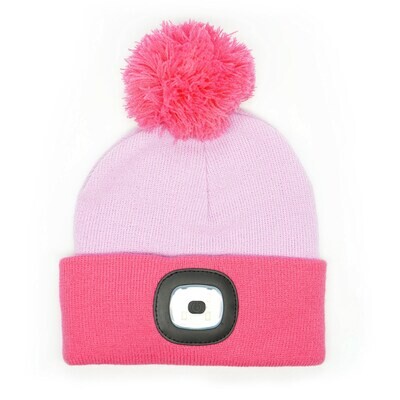 Kid's LED Hat Rechargeable Pink