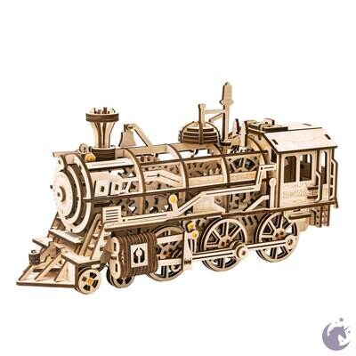 DIY Wooden Mechanical Gears Locomotive