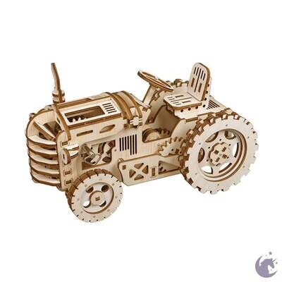 DIY Wooden Mechanical Gears Tractor