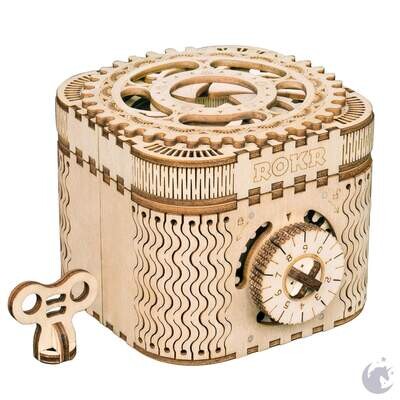 DIY Wooden Mechanical Gears Treasure Box
