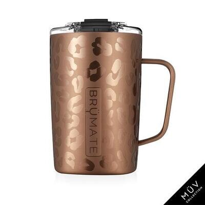 Toddy Insulated Mug Gold Leopard