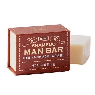 Shampoo Man Bar Cedar & Sandlewood