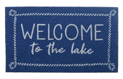 Doormat 30x18 Welcome Lake