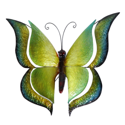 Metal Wall Art Butterfly Cool Colours