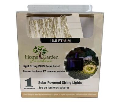 LED Solar Powered String Lights 16.5ft