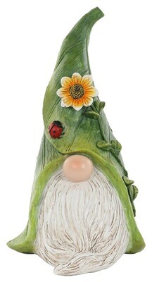 Gnome Head Resin with Flower