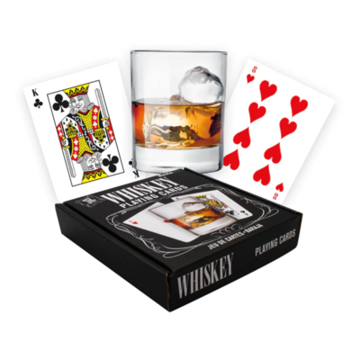 Playing Cards Whiskey Shaped