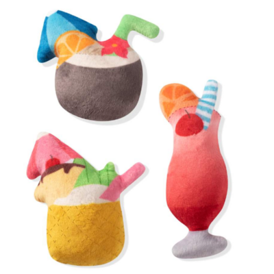 Pet Toy Tropical Drinks 3 Pack
