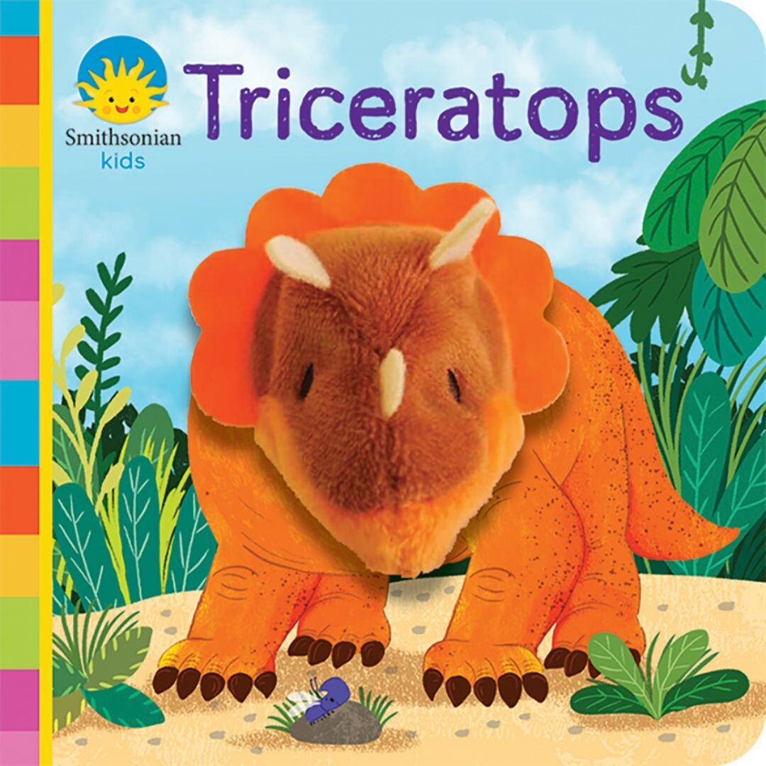 Finger Book Triceratops Chunky Puppet