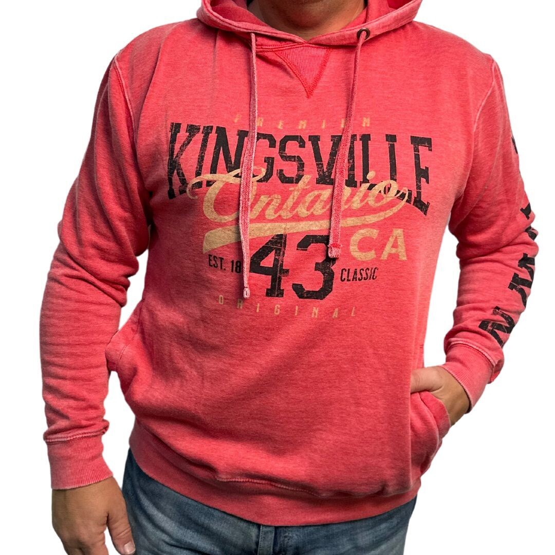 Kingsville Men's Burnout Fleece Hoodie