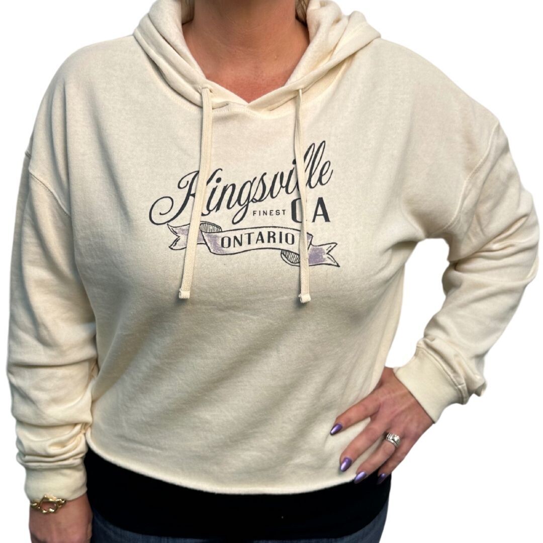 Kingsville Women's Crop Fleece Sweater Free Banner