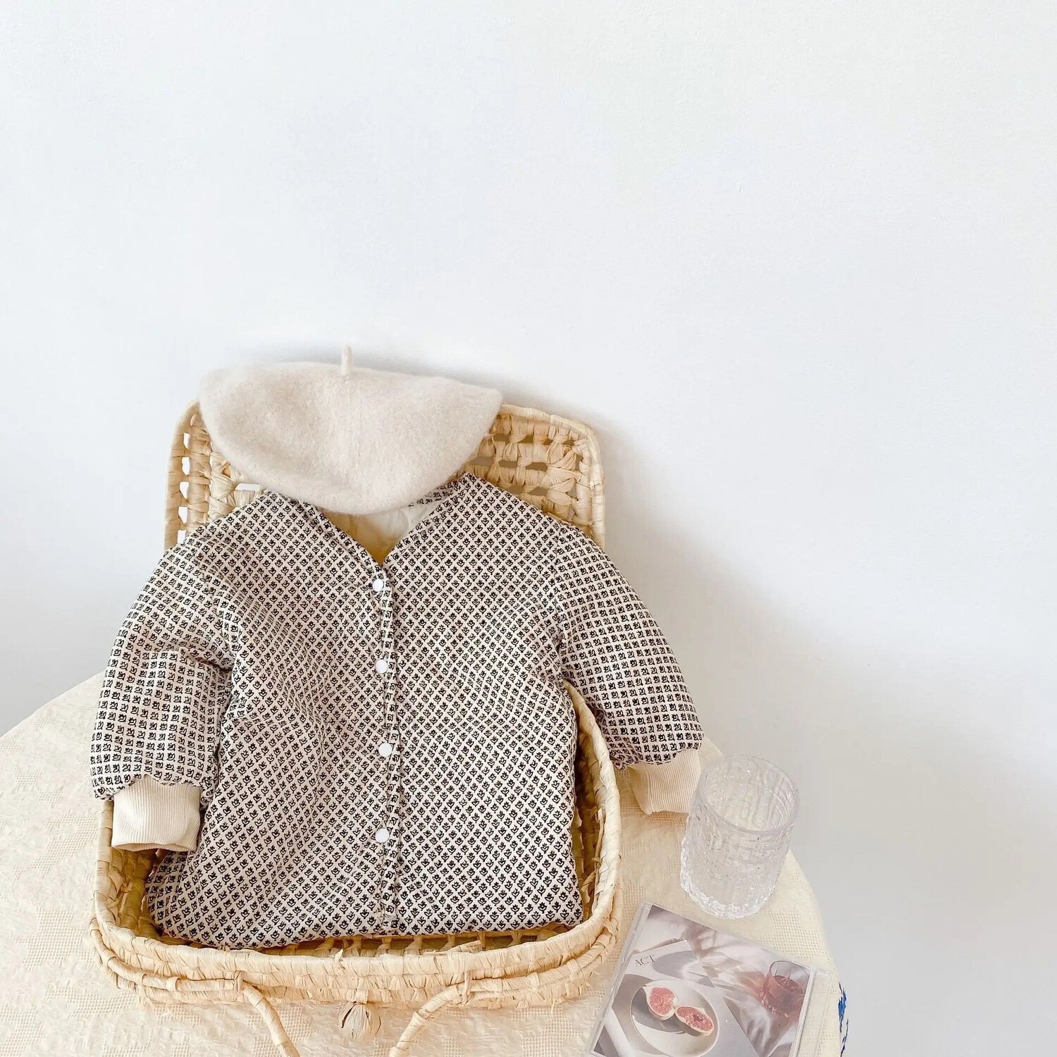 Campera capitoneada reversible