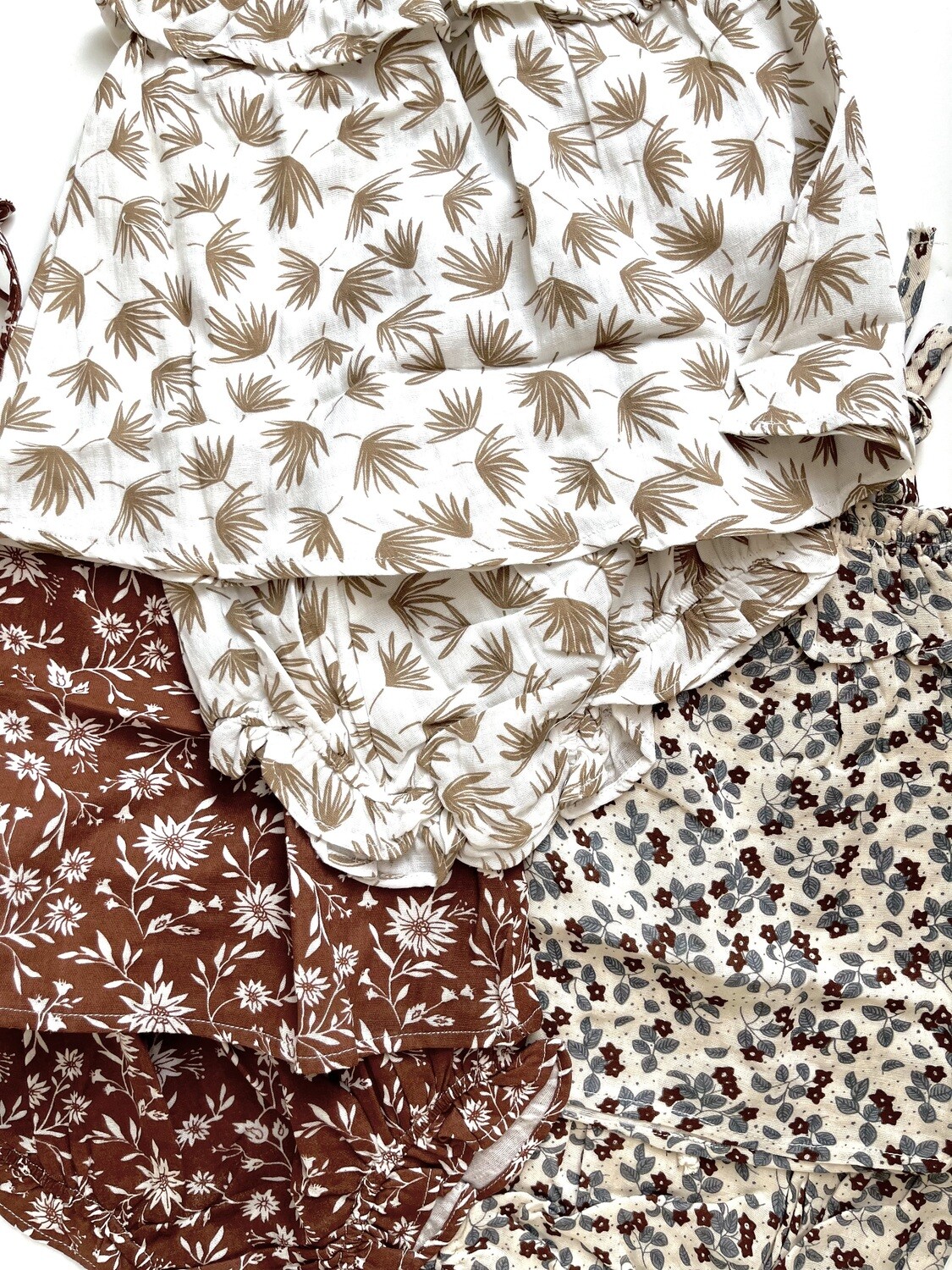 Conjunto Floral Crema