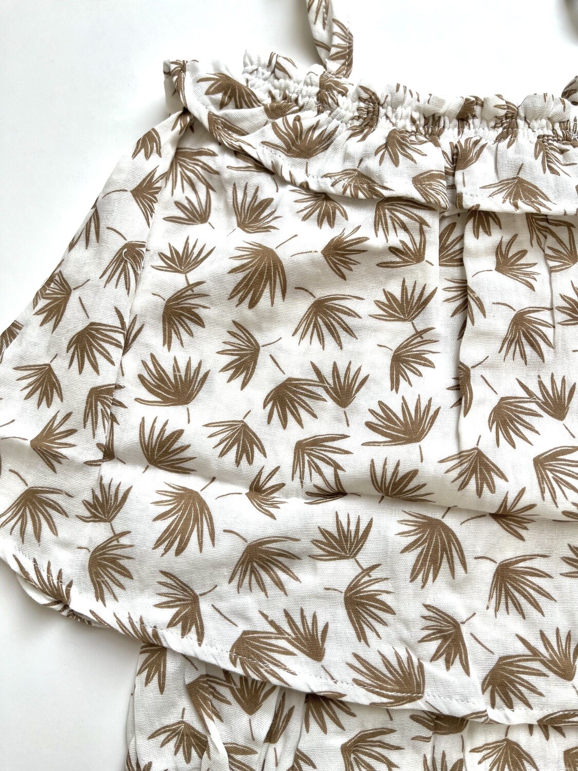 Conjunto Floral Crema