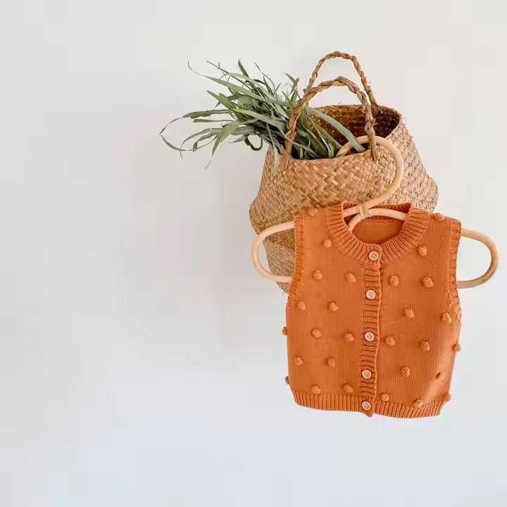 Chaleco Pom Pom - Ladrillo