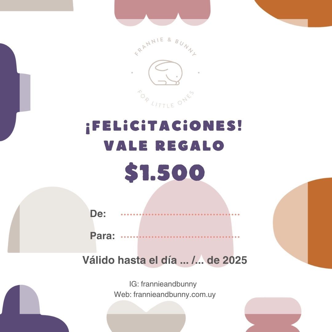 Vale Regalo Frannie &amp; Bunny 🐰 001