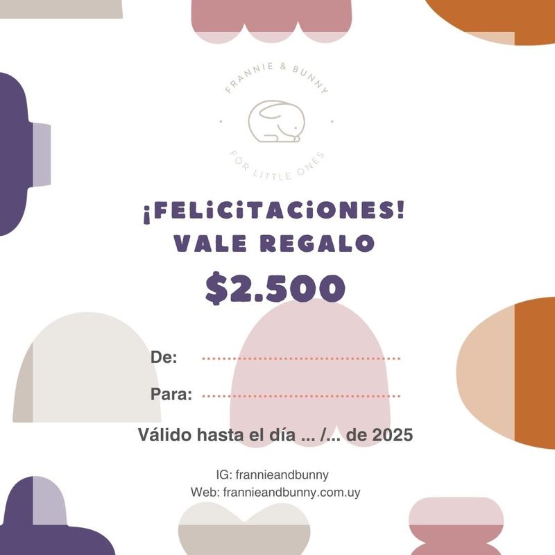 Vale Regalo Frannie &amp; Bunny 🐰 002