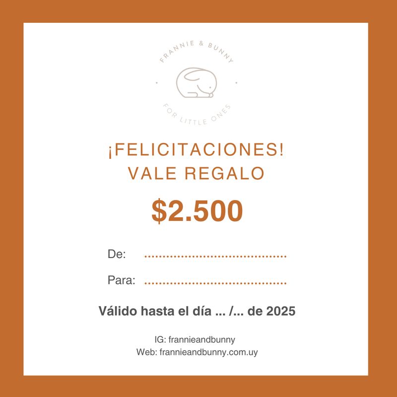 Vale Regalo Frannie &amp; Bunny 🐰 002