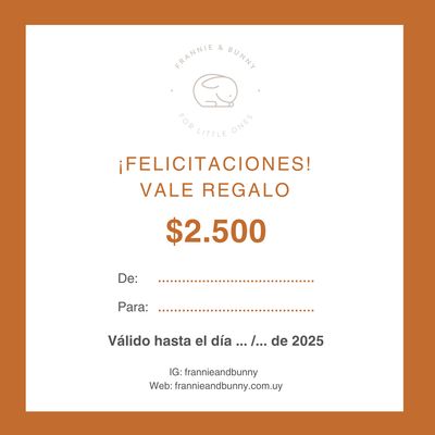 Vale Regalo Frannie &amp; Bunny 🐰 002
