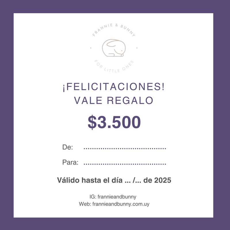 Vale Regalo Frannie &amp; Bunny 🐰 003