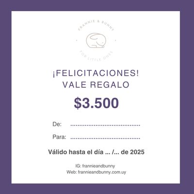 Vale Regalo Frannie &amp; Bunny 🐰 003