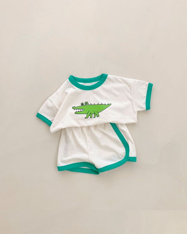 Conjunto Cocodrilo - Blanco