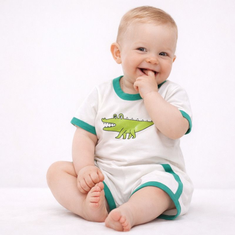 Conjunto Cocodrilo - Blanco