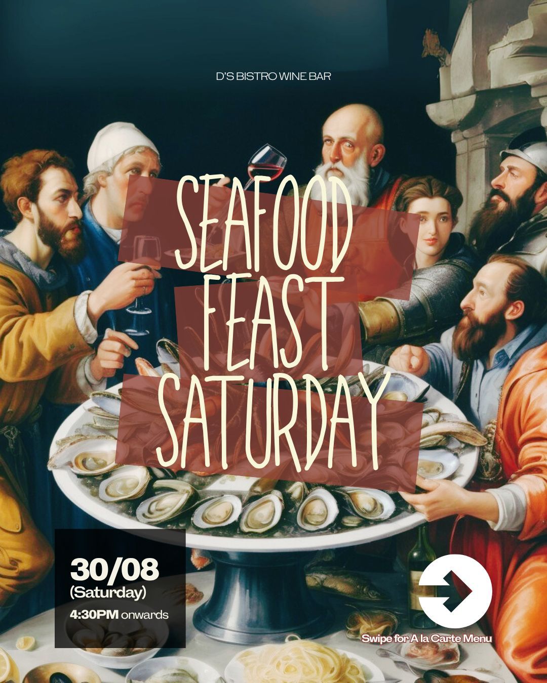 [Event] Seafood Feast Saturday (Booking Deposit)
