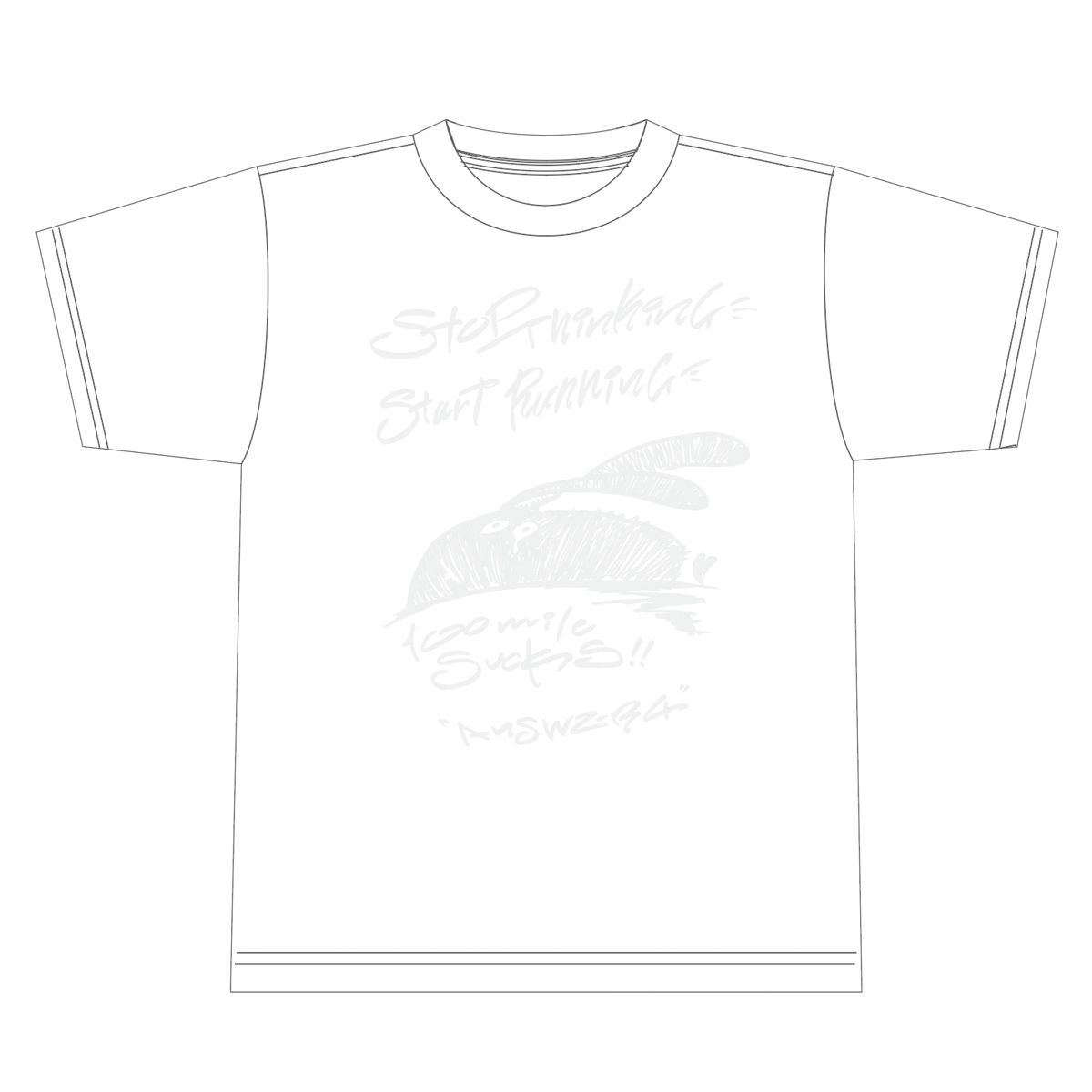 Answer4 ”100mile Sucks! 03”Tshirt W_XS 100mile Sucks! 03”Tshirt