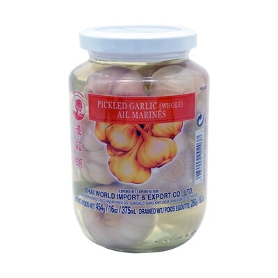Cock Brand Pickled Garlic (Whole) 454g