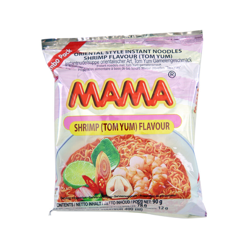 MAMA Instant Shrimp (Tom Yum) Flavour Noodles 90g