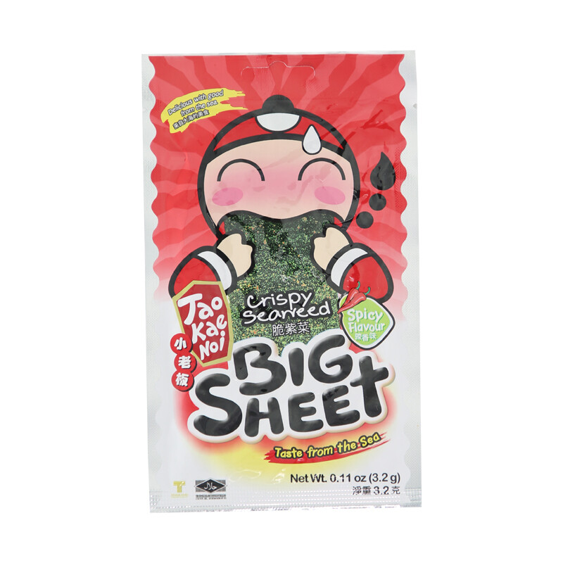 TaoKaeNoi Crispy Seaweed Big Sheet 3.2g
