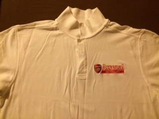NEU: Arsenal Switzerland Polo Shirt, Weiss, Herren, Grösse M