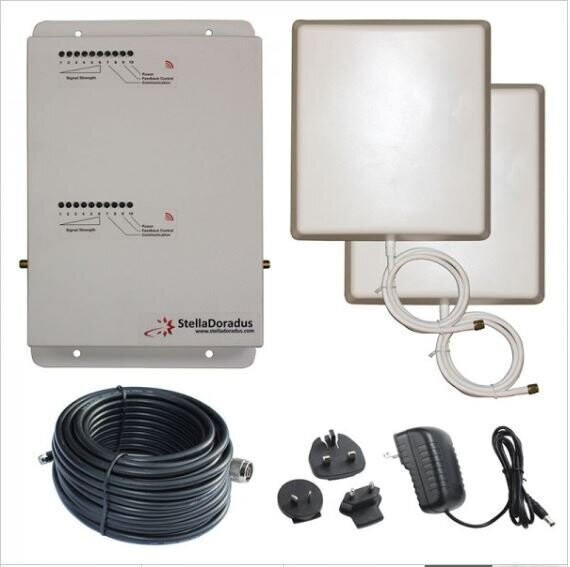 Kit repetidor Stella Home 2-bandas 800-900 MHz 2G, 3G, 4G
