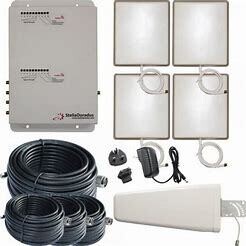 Kit repetidor Stella Office 4 puertos, 2-bandas 900-2100 MHz VOZ 2G Y DATOS 3G.