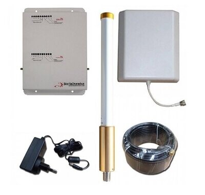 Kit repetidor MarineBoost 2 Bandas (800-900MHz), 1 puerto, voz 2G y 3G, datos 3G y 4G