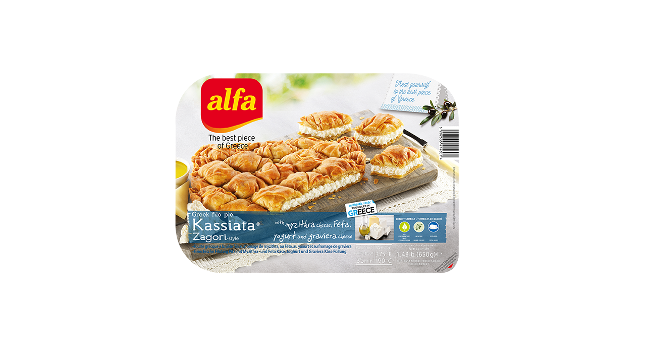 "Kassiata" al estilo Zagori con myzithra, feta y gruyere 650gr
