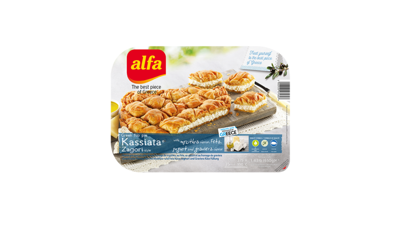 "Kassiata" al estilo Zagori con myzithra, feta y gruyere 650gr