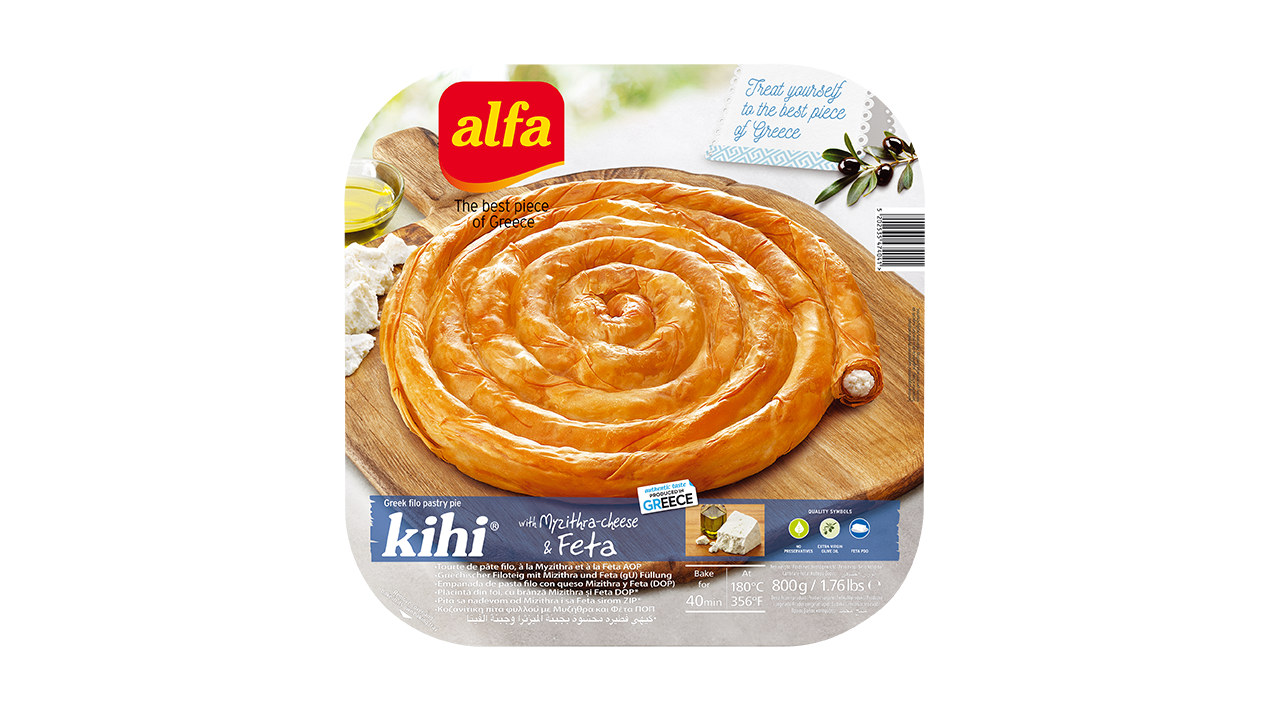 Pastel de kihi con kasseri y gruyere 800gr