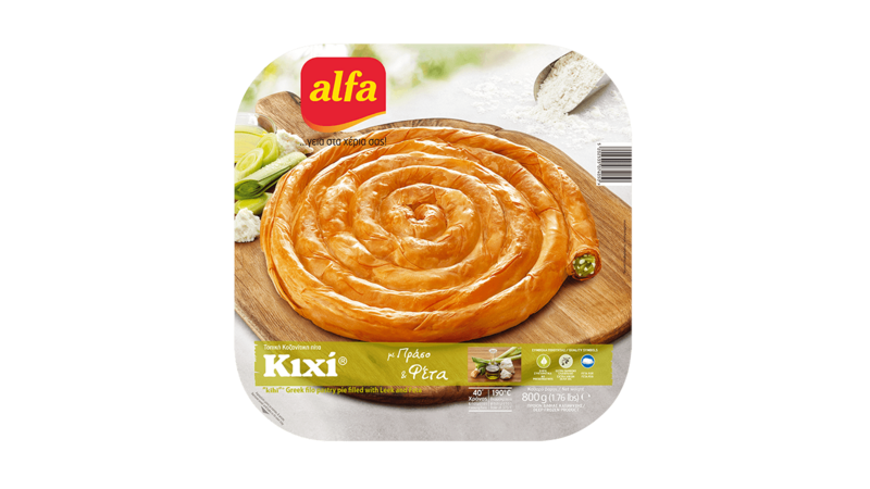 Pastel de kihi con puerro y feta 800gr