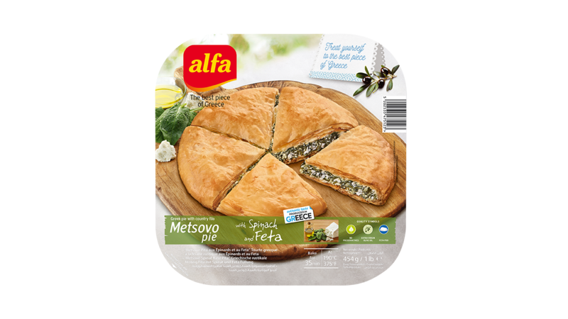 Pastel de Metsovo con espinacas y queso feta 850gr