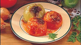 TOMATES RELLENOS  - PIMIENTOS CON ARROZ